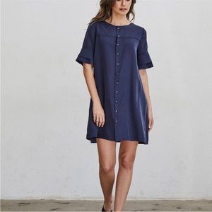 VETTA navy blue reversible dress